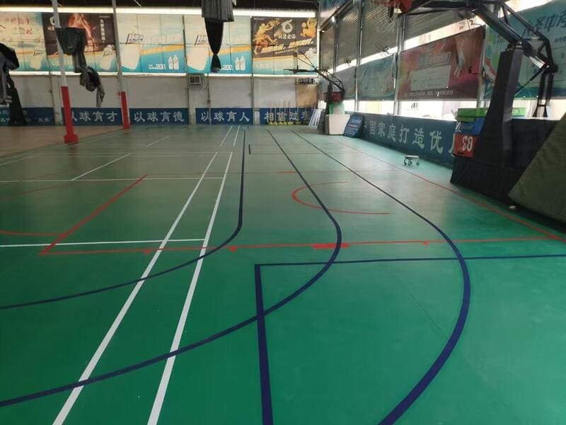 Engineered PVC flooring layers for sports
